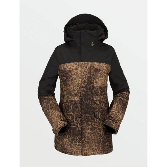 Volcom Black and Brown Leopard Ski Jacket - Picture 5 of 7